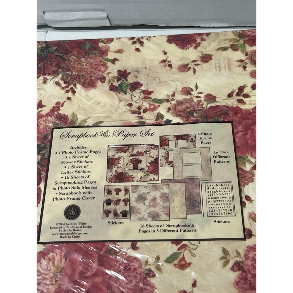 Tricoastal Designs Rose Photo Frame Scrapbook Album Stickers paper New‎ 15 By 13 - Picture 5 of 8